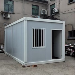 施工事例、2階建てプレハブ住宅　 二重強化ガラスウォールタイプで、屋上テラス付きの画像