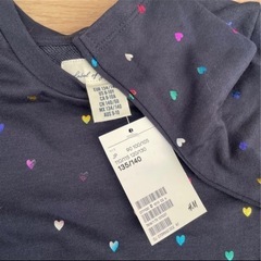 【未使用】スウェットワンピース　ダークブルー　120〜130　の画像