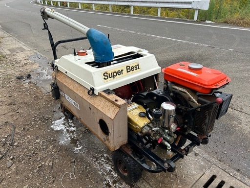 オリンピア　自走式動噴　リモコン　9.5馬力　エンジンセット動噴 RN3 G550 動力噴霧機  散布 除草 潅水 動噴　防除 高圧洗浄　宮崎　簡易始動動画あり