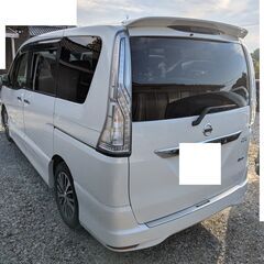 福岡発,26年,後期モデル,セレナ,ハイブリッド,ローン可！検満渡し,スマートキー,両側電動,Bluetooth,大阪南港止2.9万円,東京有明港3.9万円の画像