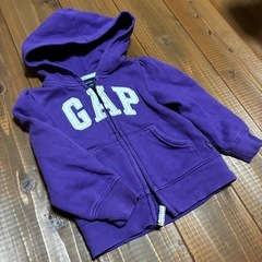 キッズ　GAP チャック付きフーディの画像