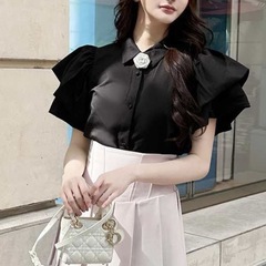 Rady 【美品】フラワーブローチ パフスリーブ トップス の画像