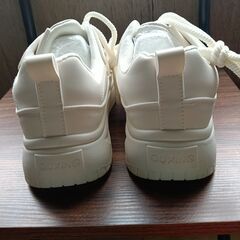 新品 25cm レディース スニーカー ホワイト シューズ 靴 カジュアル 識別番号:(930-Z)の画像