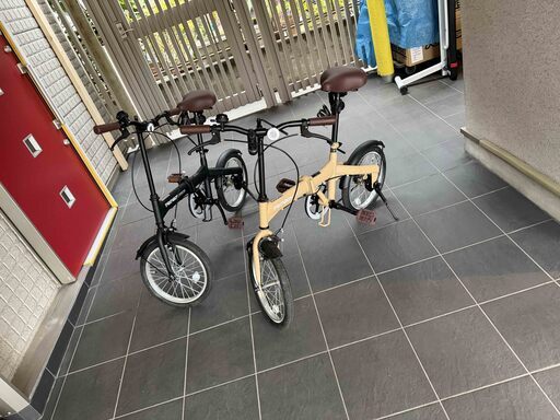【美品】折りたたみ自転車２台セット