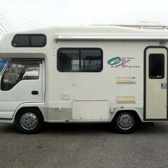 H.7(1995)年 いすゞ エルフ キャンピング ホワイト  ４WD　オートマ　エアコン　パワステ　パワーウィンドウ　集中ドアロック　エアバック　FFヒーター　トイレユニット　ルーフ換気口　ルーフBOX　　17254の画像