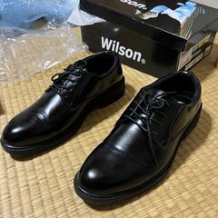 Wilson 黒 ドレスシューズの画像