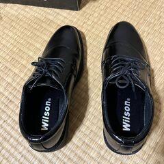 Wilson 黒 ドレスシューズの画像