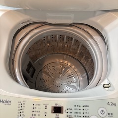 ハイアール全自動電気洗濯機　品番JW-K42Mの画像