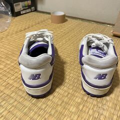 New Balance 550 ホワイト パープルの画像