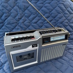 ★【SANSUI ラジカセ シルバー） SCR-3】★未使用保管品★美品★の画像