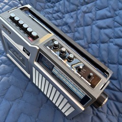 ★【SANSUI ラジカセ シルバー） SCR-3】★未使用保管品★美品★の画像