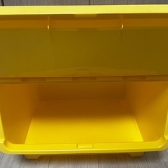 イエロー収納ボックス 44cm x 31cm x 38.5cmの画像