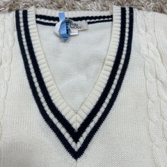 初芝立命館中学校　Vネックセーター/Lサイズ　　利晶学園大阪立命館の画像