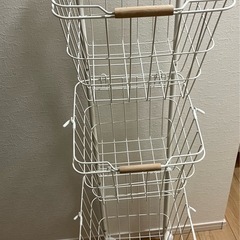 ランドリーバスケット　洗濯かごの画像