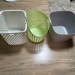ランドリーバスケット　3個セットの画像