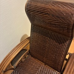 昭和レトロ　リクライニングチェア　椅子　の画像
