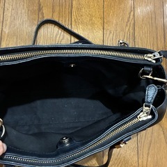 COACH 本革ショルダーバッグ ブラックの画像