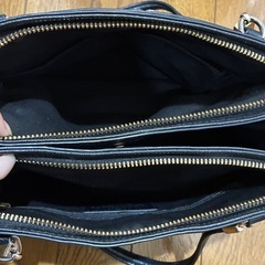 COACH 本革ショルダーバッグ ブラックの画像