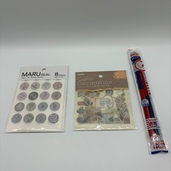文房具　色々セット　ふせん　シールの画像