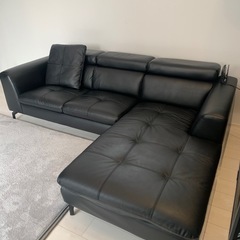 決まりました⭐︎本革カウチソファ⭐︎2分割出来ます⭐︎引取希望⭐︎の画像