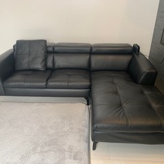 決まりました⭐︎本革カウチソファ⭐︎2分割出来ます⭐︎引取希望⭐︎の画像