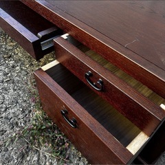 文机　美品ながらちょっと難あり 座敷机 の画像