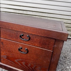 文机　美品ながらちょっと難あり 座敷机 の画像