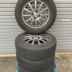 No.151 スタットレスタイヤ175/70/14 4H PCD100 アルミホイール付4本セットの画像