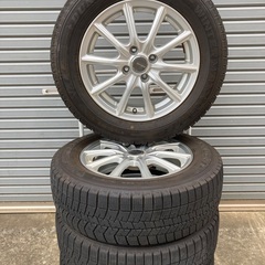 No.152  スタットレスタイヤ185/65/15 4H PCD100 アルミホイール付4本セットの画像
