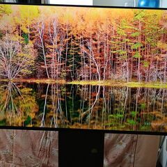 無料配送 美品23年製 東芝REGZA 55C350X 55V型 4K レグザエンジン Power Drive搭載 Youtube NETFLIX 多機能音リモコンの画像