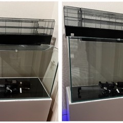 600水槽、上部フィルター(3段 仕様)、水槽台、3点セット！の画像