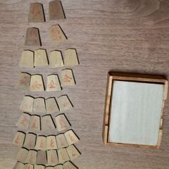 将棋盤と駒40個(木製)の画像