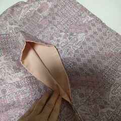 中古：ピンクの小紋の画像