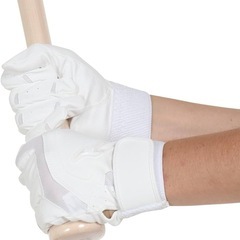 [MIZUNO] ユニセックス ガチグラブ 両手用 高校野球ルール対応モデル 90 野球 ホワイトの画像