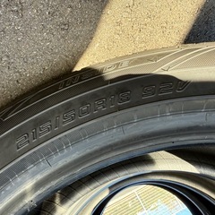 新車外し　215/50R18 ファルケン　アゼニス　FK510 SUV ノーマルタイヤ　4本セット　バリ山　ヤリスクロスの画像