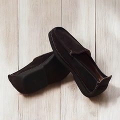 PASSENGER’S イタリア製 スエード ローファー ブラウン 27cmの画像