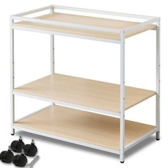 RiZKiZリズリズ　おむつ交換台　クッション　キャスター付き　(クッションのみIKEA)の画像