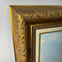 ◆絵画◆帆船◆額サイズ58.5cmx48.5cm◆船◆インテリア◆アンティーク◆アート◆レトロ◆美術品◆額縁の画像