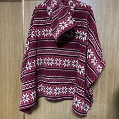 ユニクロ　ノルディック柄　ポンチョの画像