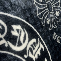 クロムハーツ風デザイン　フランネル　ブランケット　毛布　の画像