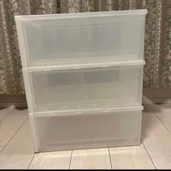 無印良品 ポリプロピレン収納ケース・小 3個セットの画像