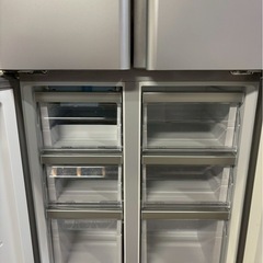 AQUA 4ドア冷蔵庫 AQR-TZ42K 2021年製420L 観音開きの画像