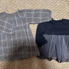 プティマイン　まとめ売り　冬服　セット　トレーナー　ワンピース　80の画像