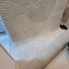IKEA シャギーラグ VOLLERSLEV ヴォルルスレヴ 160×230 ホワイトの画像