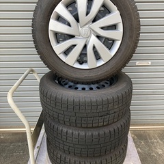 No.154スタットレスタイヤ215/60/16 5H PCD114.3 アルミホイール付4本セットの画像