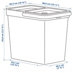 IKEA ゴミ箱3個セットの画像