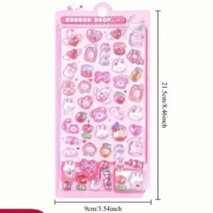 ボンボンドロップシール　3Dシール　ぷくぷくシール　立体　まとめ【10枚セット】の画像