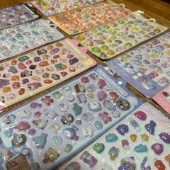 ボンボンドロップシール　3Dシール　ぷくぷくシール　立体　まとめ【10枚セット】の画像