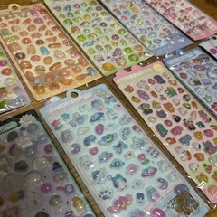 ボンボンドロップシール　3Dシール　ぷくぷくシール　立体　まとめ【10枚セット】の画像