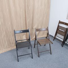イケア 椅子（黒色２、茶色２）【予定者　決定】の画像